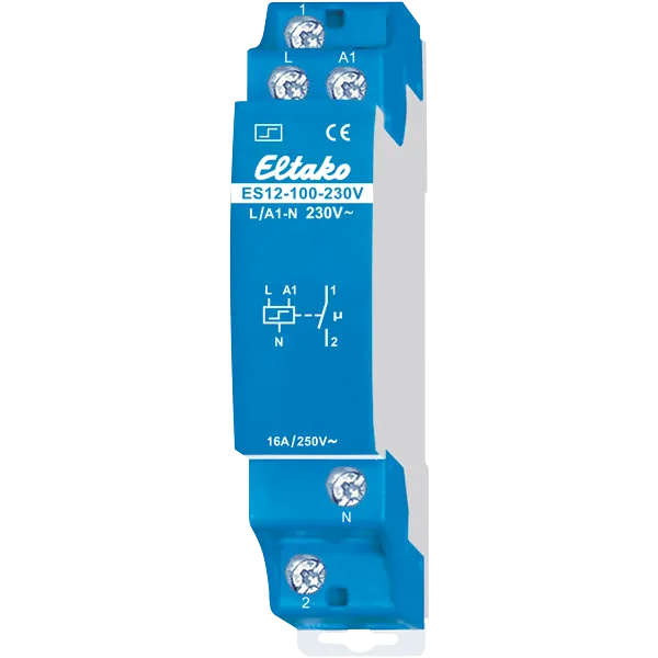 Releu step (impuls) electronic, 1 contact NO  16 A ES12-100-230V