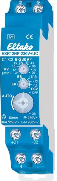 Releu electronic de impuls, 1 întrerupător 16 A ESR12NP-230V+UC