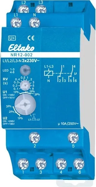 Releu de supraveghere a rețelei NR12-002-3x230V